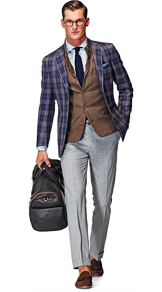 Jacket_Blue_Check_Havana_C749 Jacket_Blue_Check_Havana_C749
