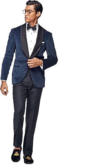 Jacket_Blue_Check_Tuxedo_C717 Jacket_Blue_Check_Tuxedo_C717