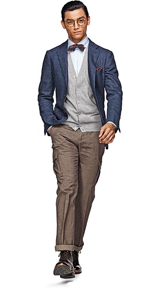Jacket_Blue_Plain_Havana_C689 Jacket_Blue_Plain_Havana_C689