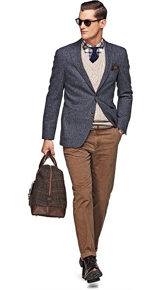 Jacket_Blue_Plain_Havana_C701 Jacket_Blue_Plain_Havana_C701