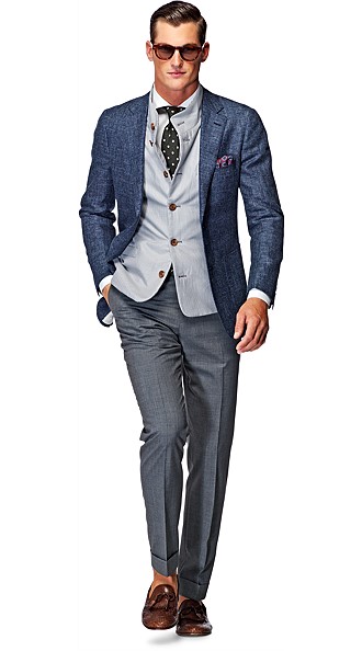 Jacket_Blue_Plain_Havana_C755 Jacket_Blue_Plain_Havana_C755