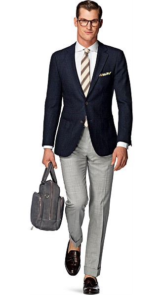 Jacket_Blue_Plain_Havana_C843I Jacket_Blue_Plain_Havana_C843I