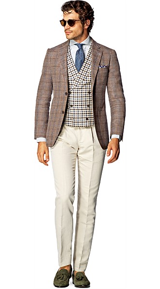 Jacket_Light_Brown_Check_Havana_C836I Jacket_Light_Brown_Check_Havana_C836I