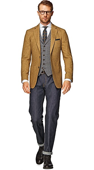 Jacket_Yellow_Plain_Havana_C793I Jacket_Yellow_Plain_Havana_C793I