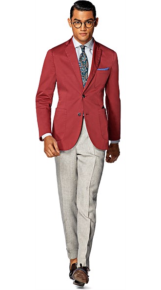 Jacket_Red_Plain_Copenhagen_C852I Jacket_Red_Plain_Copenhagen_C852I