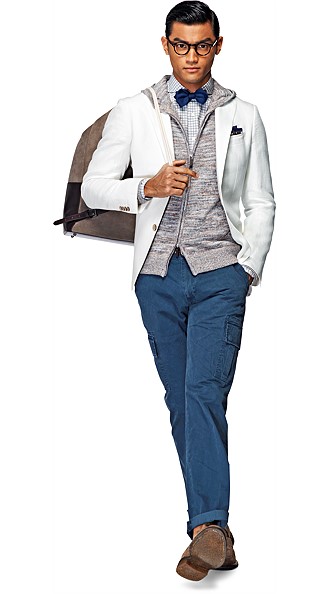 Jacket_White_Plain_Havana_C735 Jacket_White_Plain_Havana_C735
