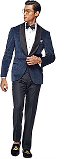 Jacket_Blue_Check_Tuxedo_C717 Jacket_Blue_Check_Tuxedo_C717