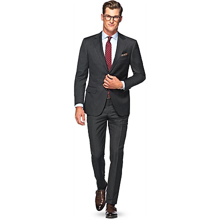 gray interview suit