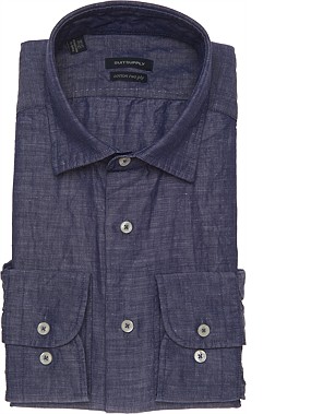 BLUE_WASHED_SHIRT_Single_Cuff_H3918