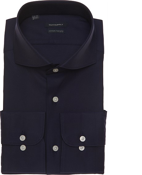 NAVY_SHIRT_Single_Cuff_H3824