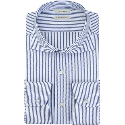 Chemise_Bleu_marine_Simple_manchette_H4967