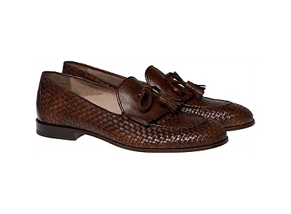 BROWN_BRAIDED_LOAFER_FW141161 BROWN_BRAIDED_LOAFER_FW141161