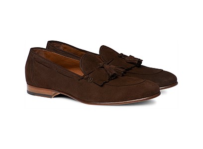 BROWN_SUEDE_TASSEL_LOAFER_FW141261 BROWN_SUEDE_TASSEL_LOAFER_FW141261
