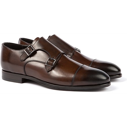 Chaussures_&agrave;_double_boucle_Marron_FW142831