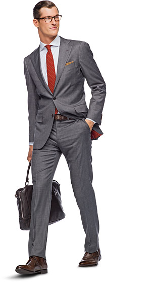 Suit_Grey_Plain_La_Spalla_P3019