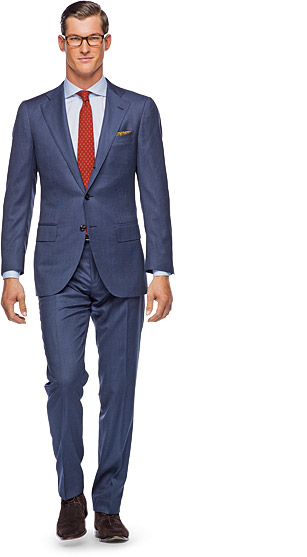 Suit_Blue_Plain_La_Spalla_P3382
