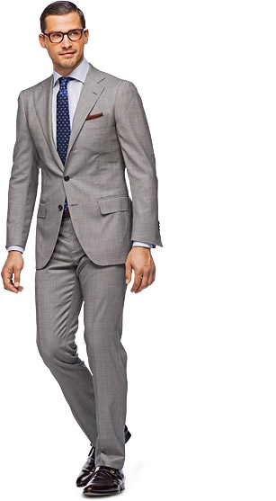 Suit_Grey_Plain_La_Spalla_P3383I Suit_Grey_Plain_La_Spalla_P3383I