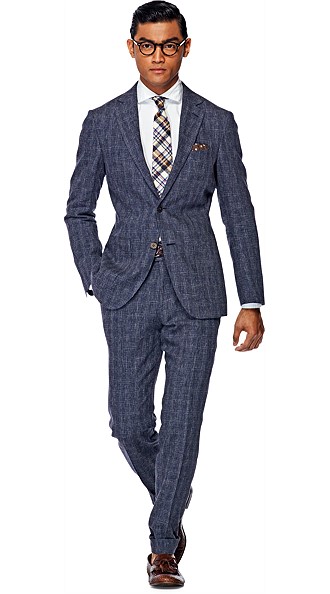 Suit_Blue_Check_Havana_P3864 Suit_Blue_Check_Havana_P3864