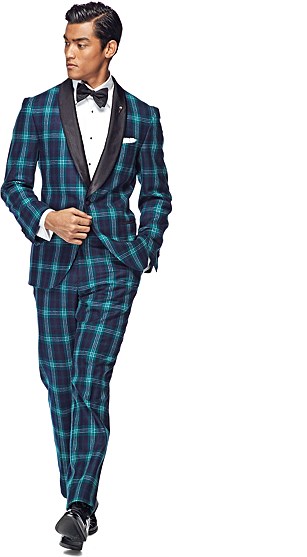 Suit_Green_Check_Tuxedo_P3748 Suit_Green_Check_Tuxedo_P3748