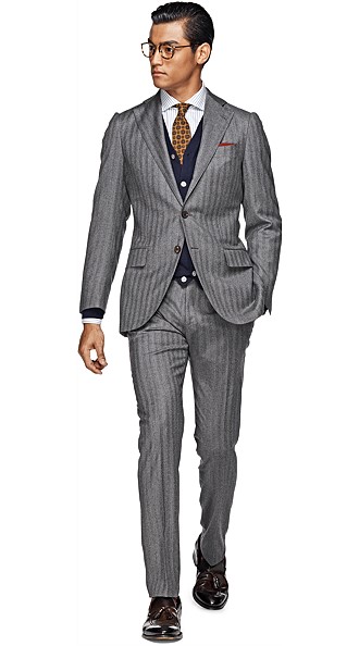 Suit_Grey_Plain_La_Spalla_P3723I Suit_Grey_Plain_La_Spalla_P3723I