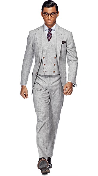 Suit_Light_Grey_Check_Lazio_P3694I Suit_Light_Grey_Check_Lazio_P3694I
