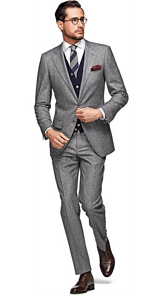 Suit_Light_Grey_Plain_Lazio_P3714 Suit_Light_Grey_Plain_Lazio_P3714