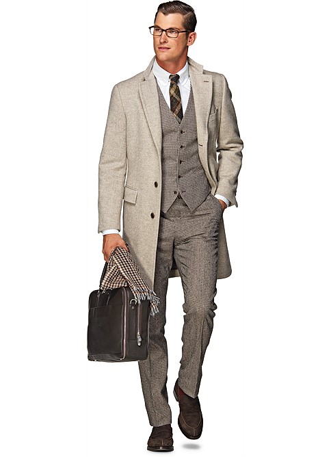 Light Brown Overcoat J298i | Suitsupply Online Store