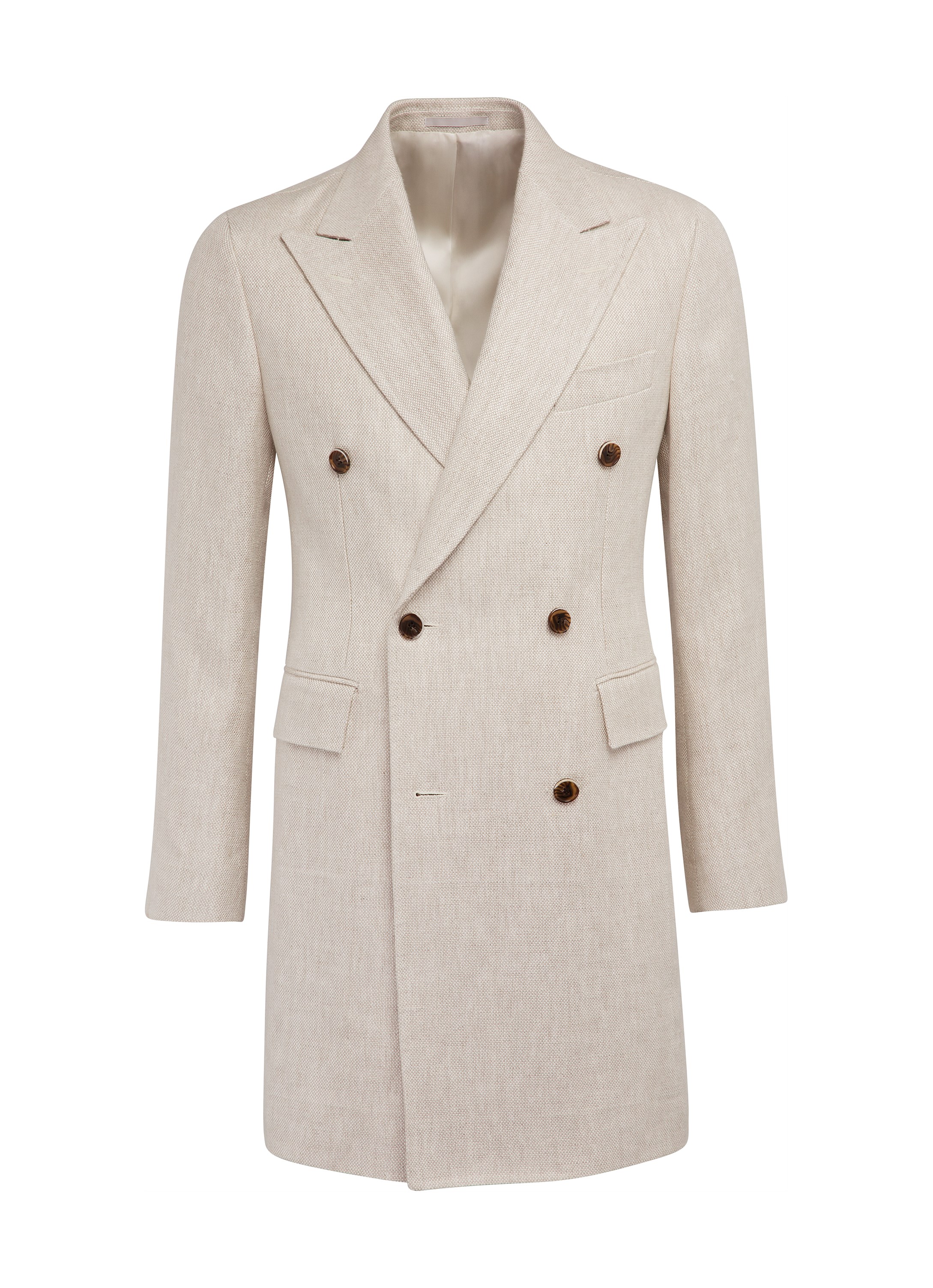 Light Brown Double Breasted Coat J430i | Suitsupply Online Store