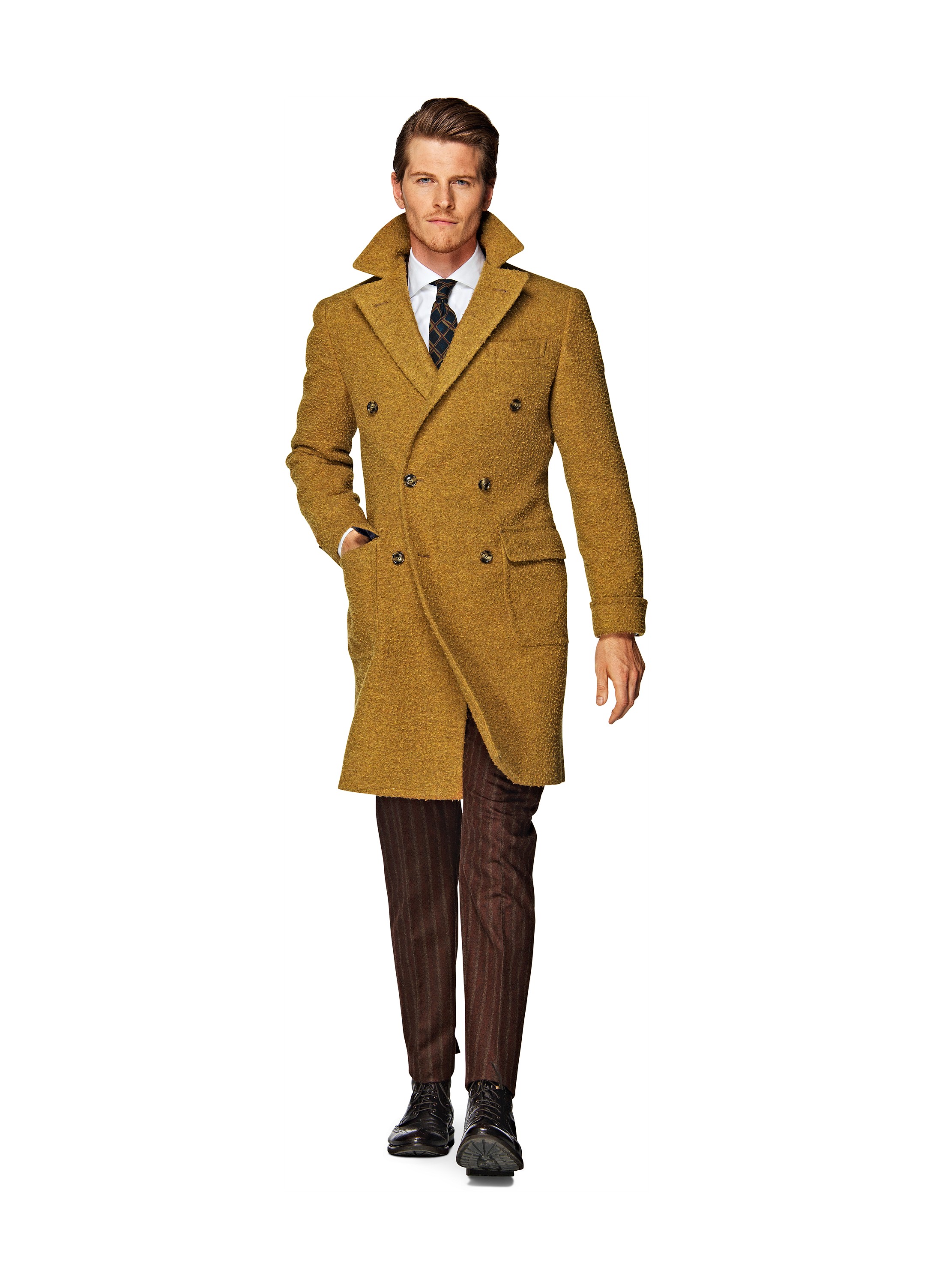 Yellow Overcoat J283i | Suitsupply Online Store