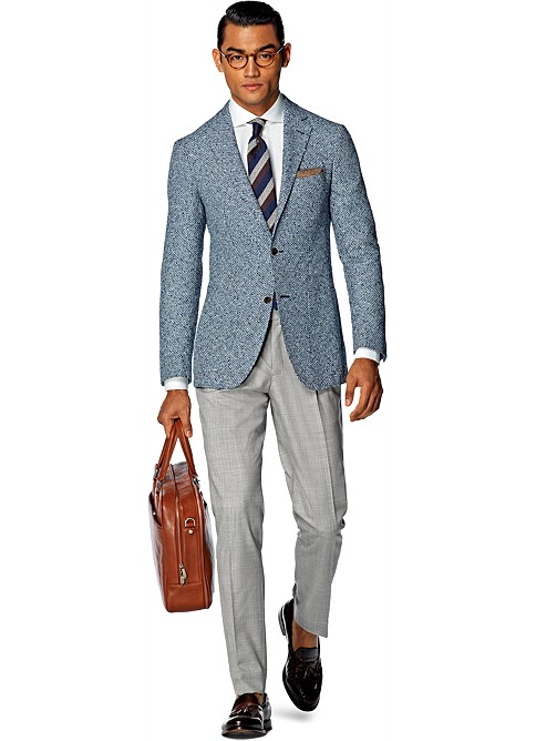 Jacket Blue Plain Havana C842i | Suitsupply Online Store
