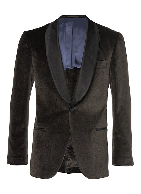 dinner jacket dark grey plain