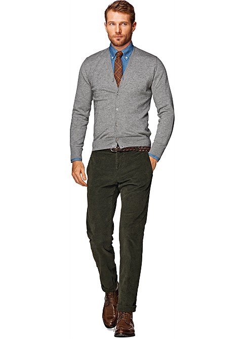 Light Grey Cardigan Sw384 | Suitsupply Online Store
