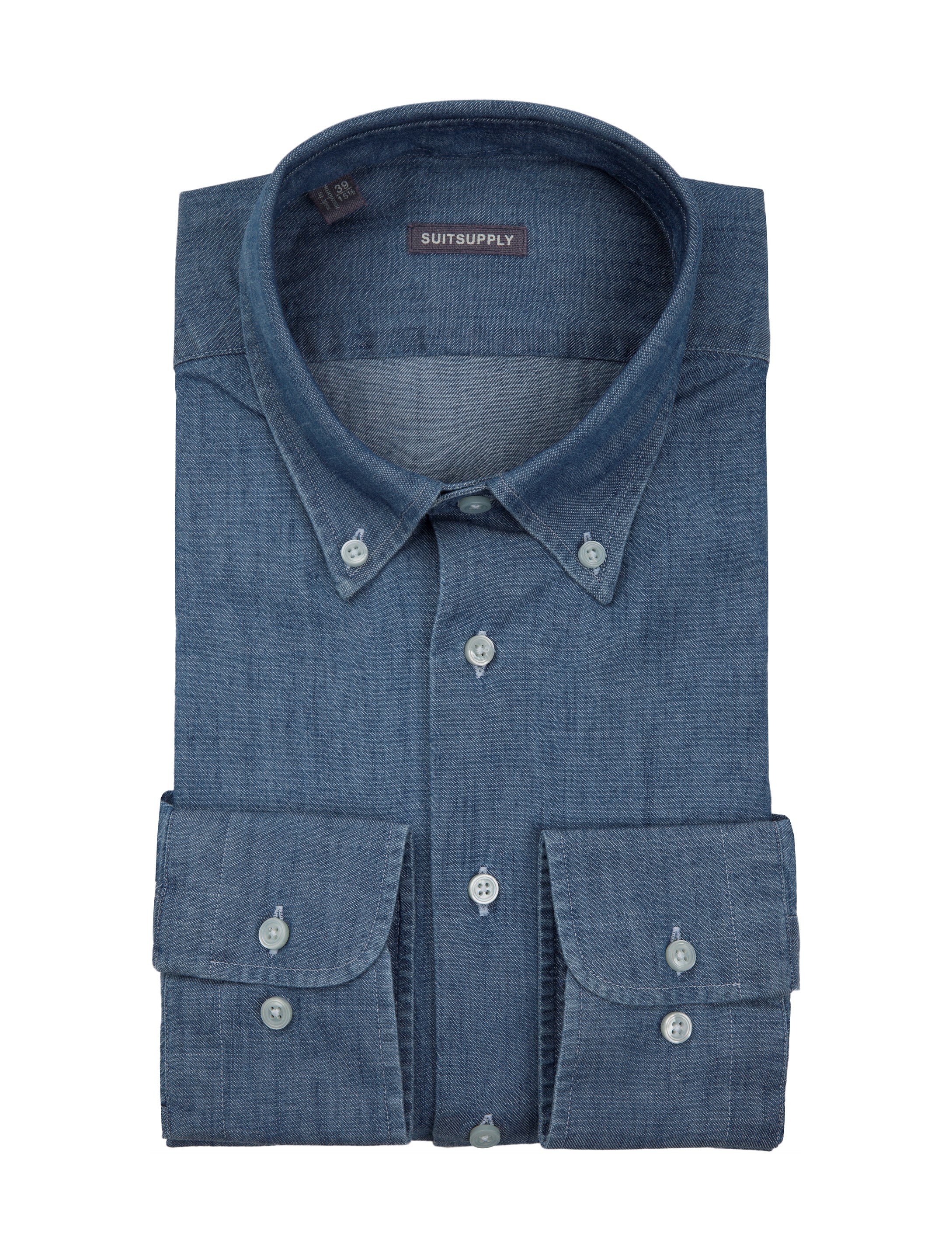 Blue Washed Shirt Single Cuff H4671u | Suitsupply Online Store