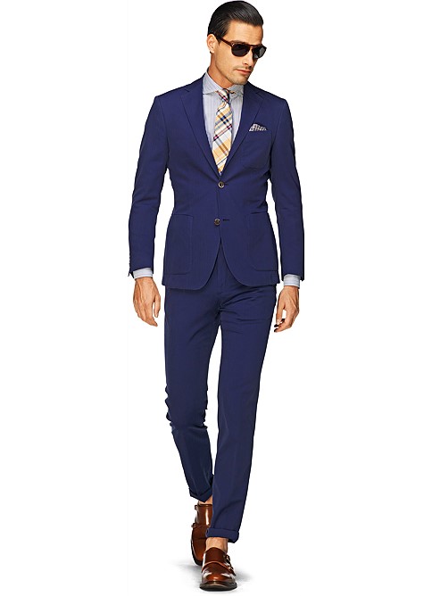 Suit Blue Plain Copenhagen P3562 | Suitsupply Online Store