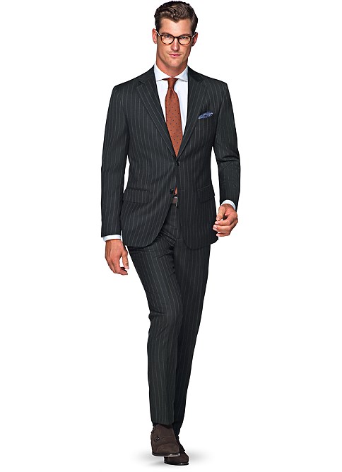 Suit Grey Stripe Napoli P3750 | Suitsupply Online Store