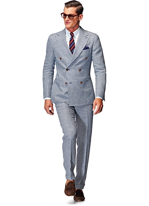 Suit Light Blue Houndstooth Soho P3837 | Suitsupply Online Store