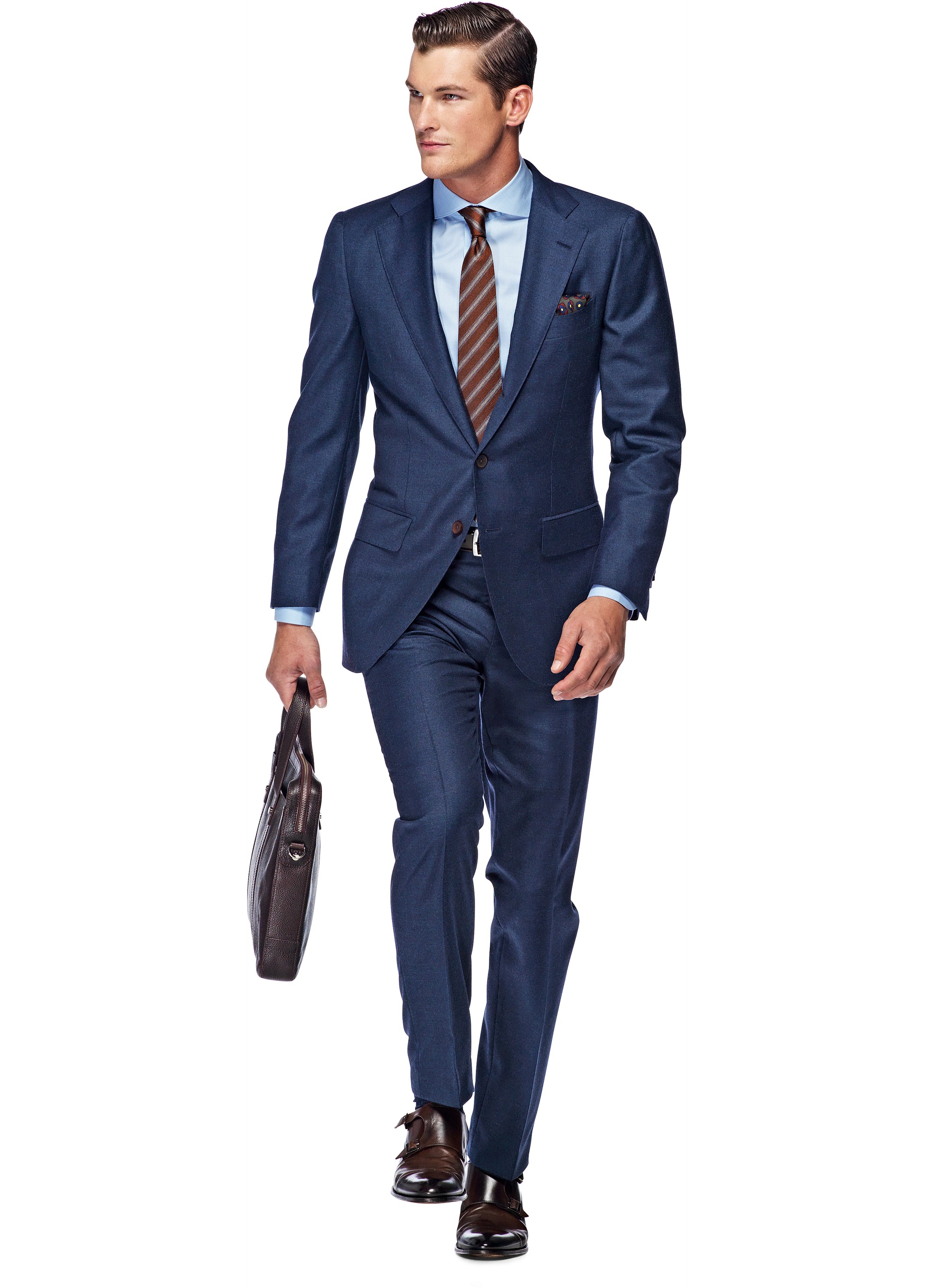 Suit Blue Plain La Spalla P3670i | Suitsupply Online Store