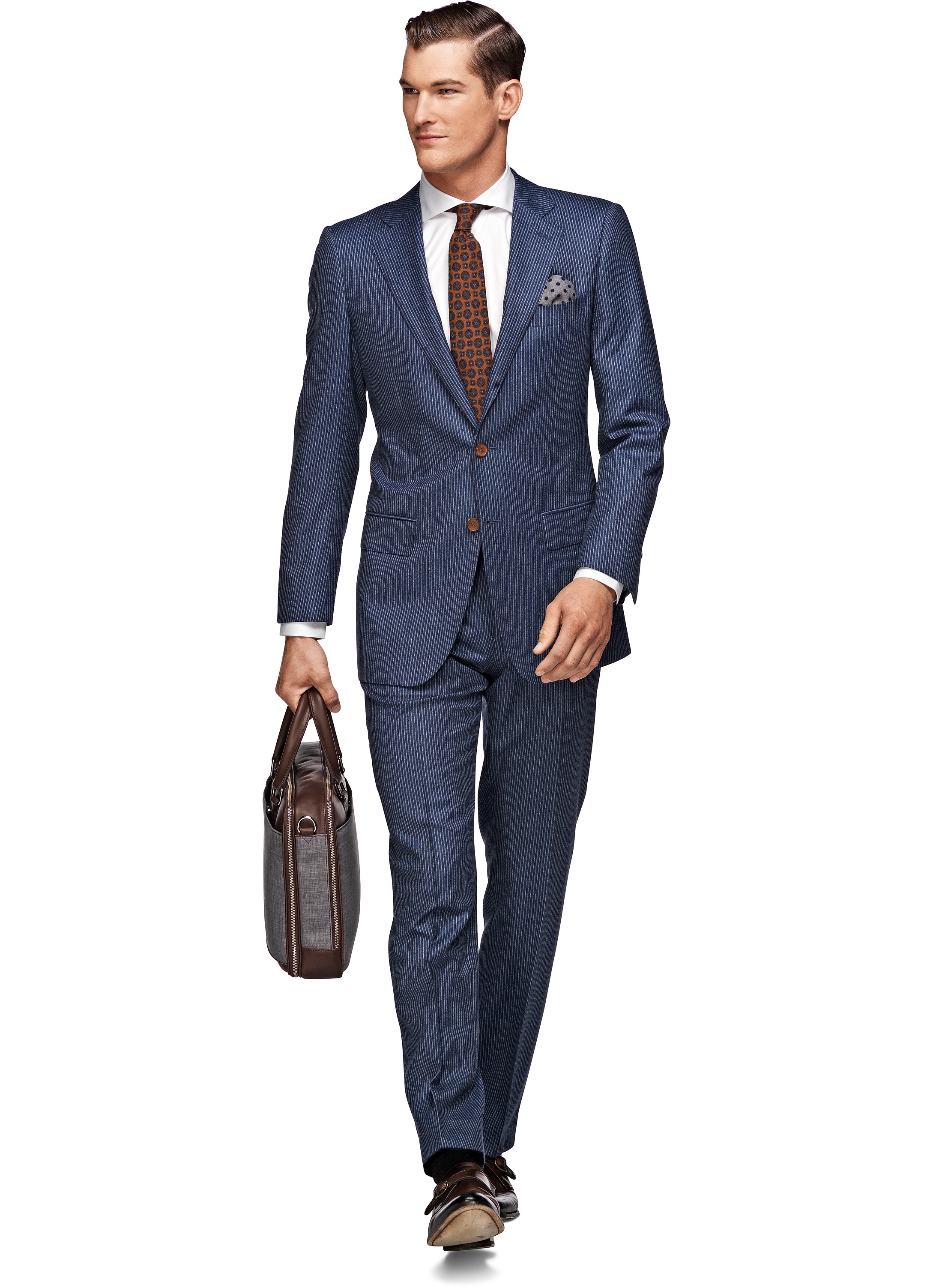 Suit Blue Stripe Lazio P3733i | Suitsupply Online Store
