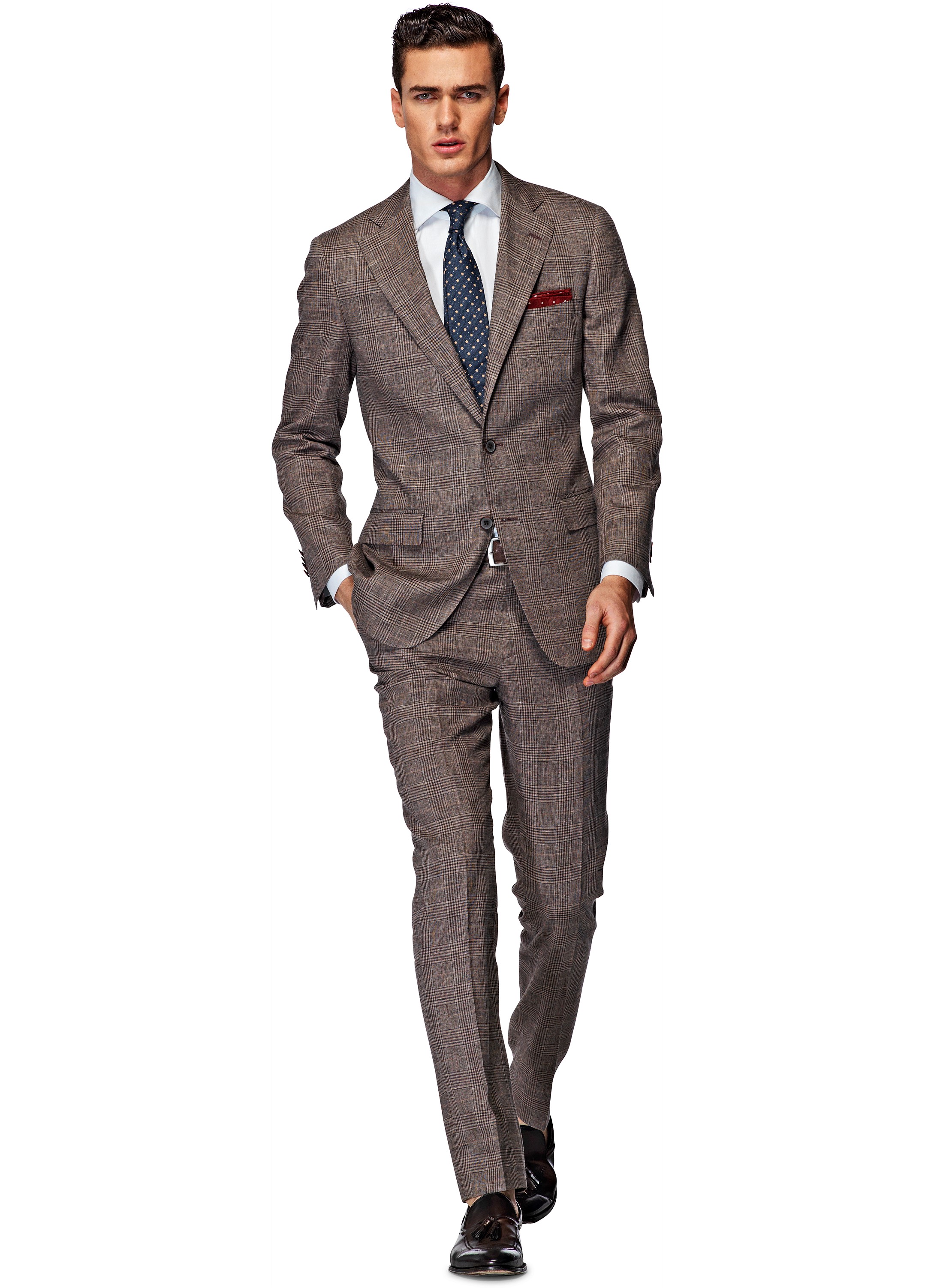 Suit Brown Check York P3840 | Suitsupply Online Store