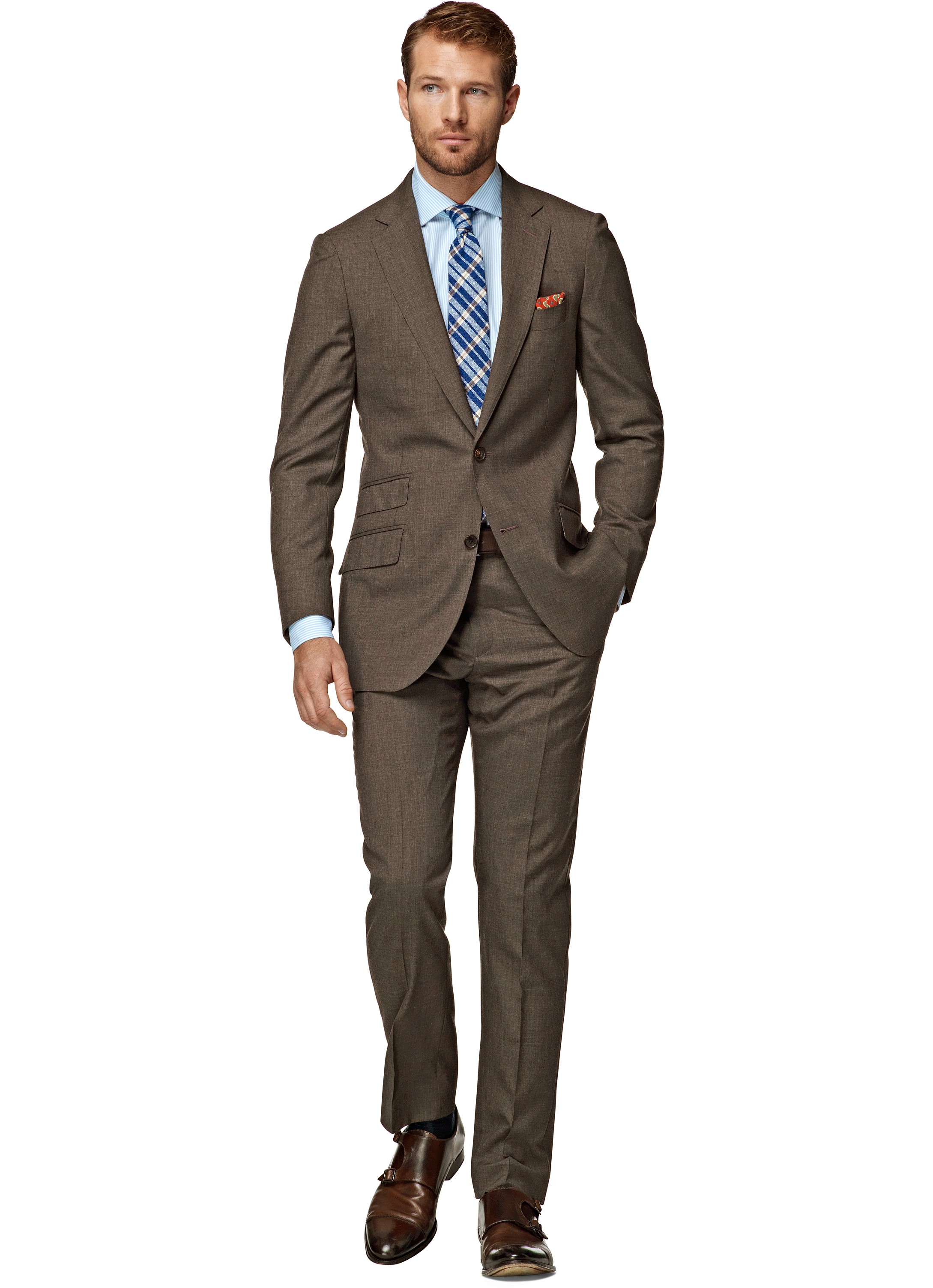 Suit Brown Plain Sienna P3822i | Suitsupply Online Store
