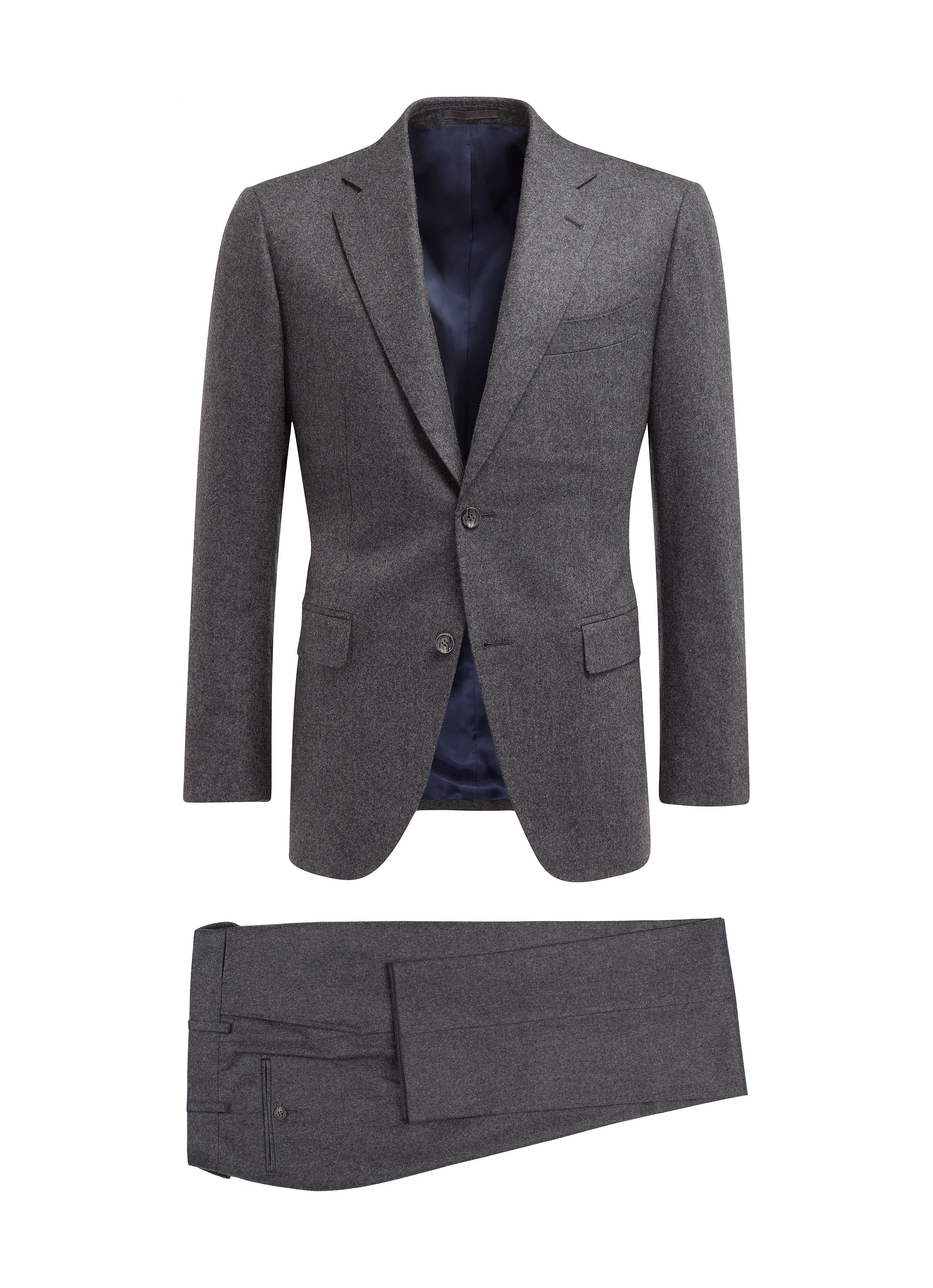 Suit Grey Plain Napoli P4732i | Suitsupply Online Store