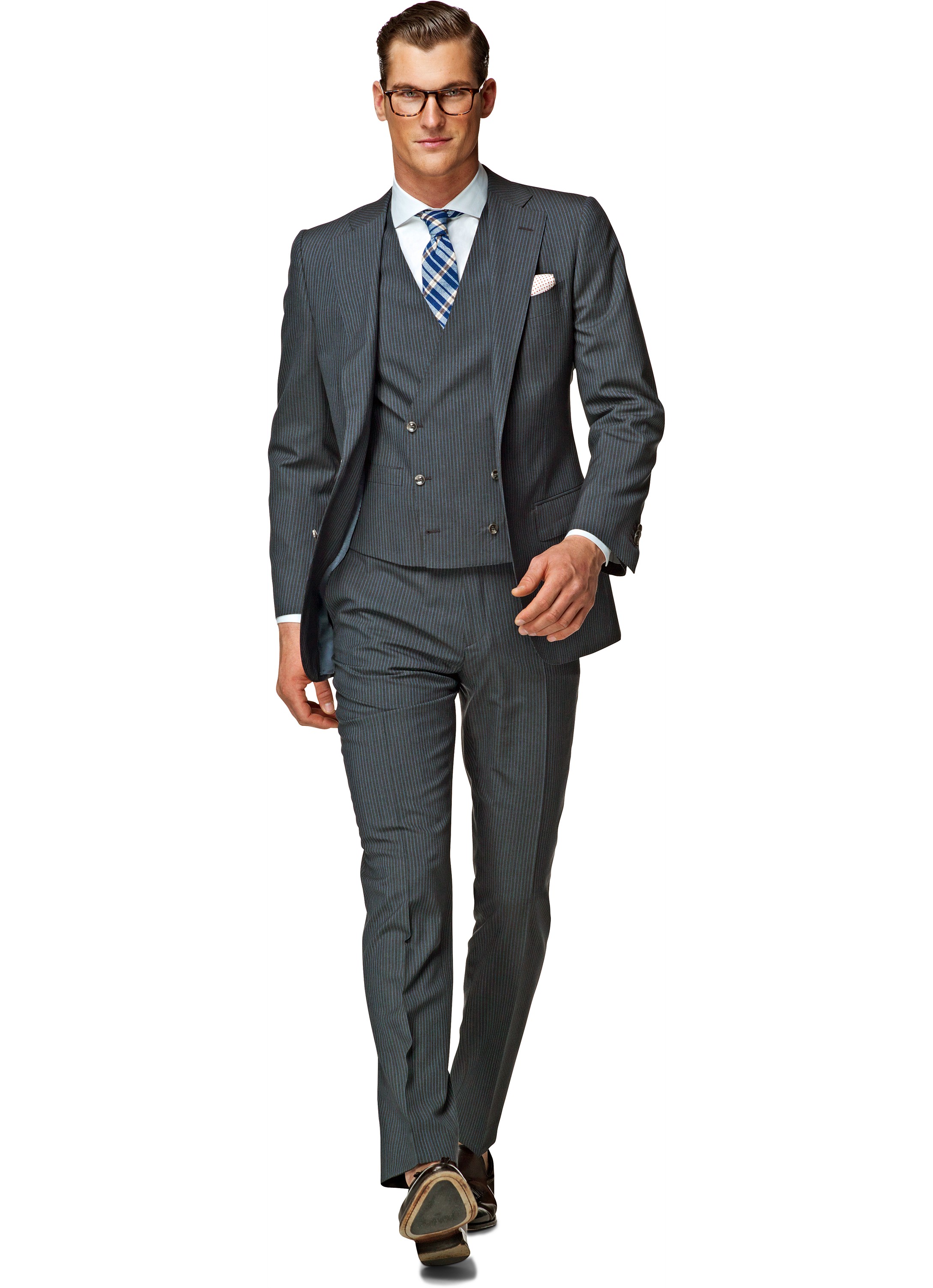 Suit Grey Stripe Lazio P3870i | Suitsupply Online Store