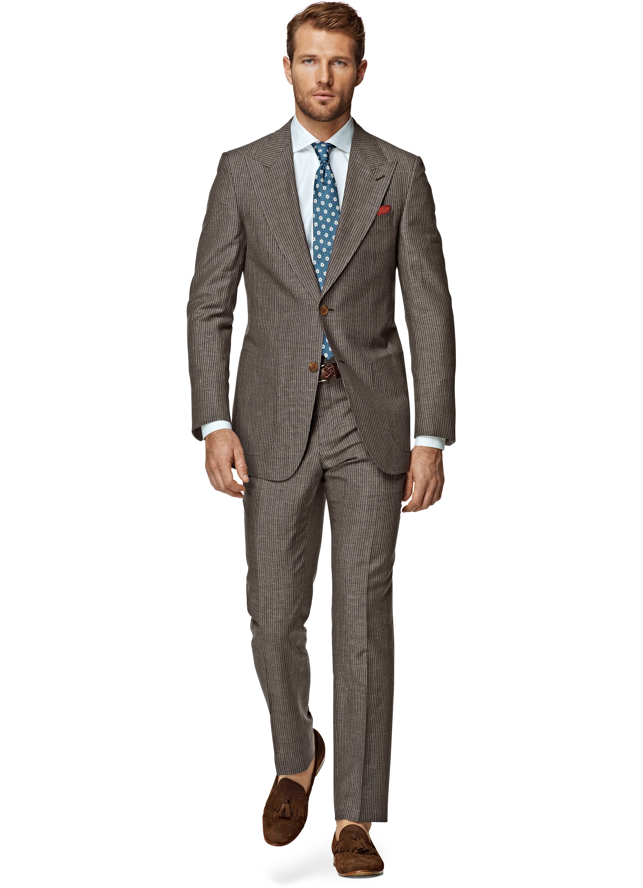 Suit Grey Stripe Washington P3577 | Suitsupply Online Store