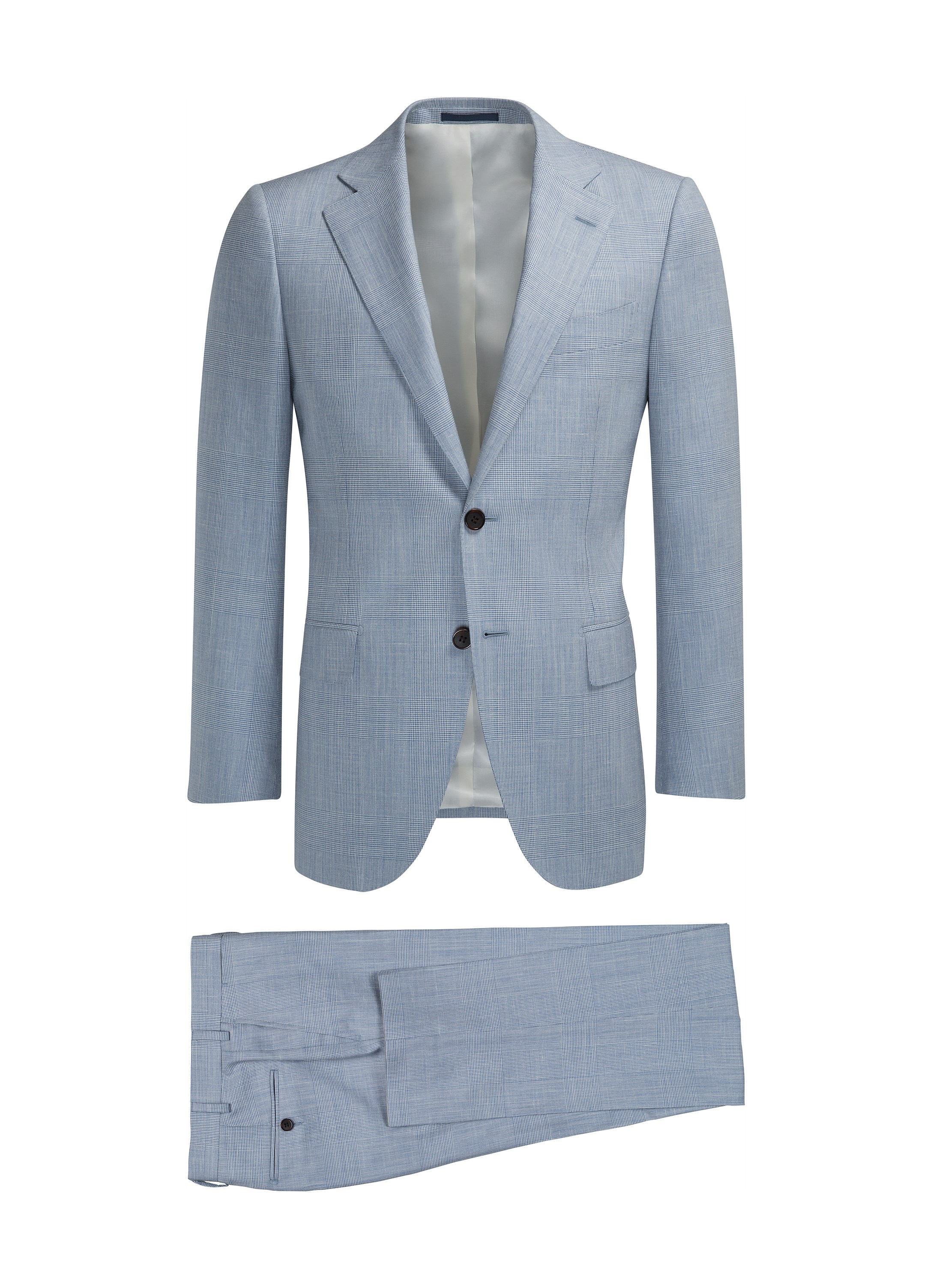 Suit Light Blue Check Lazio P5162i | Suitsupply Online Store