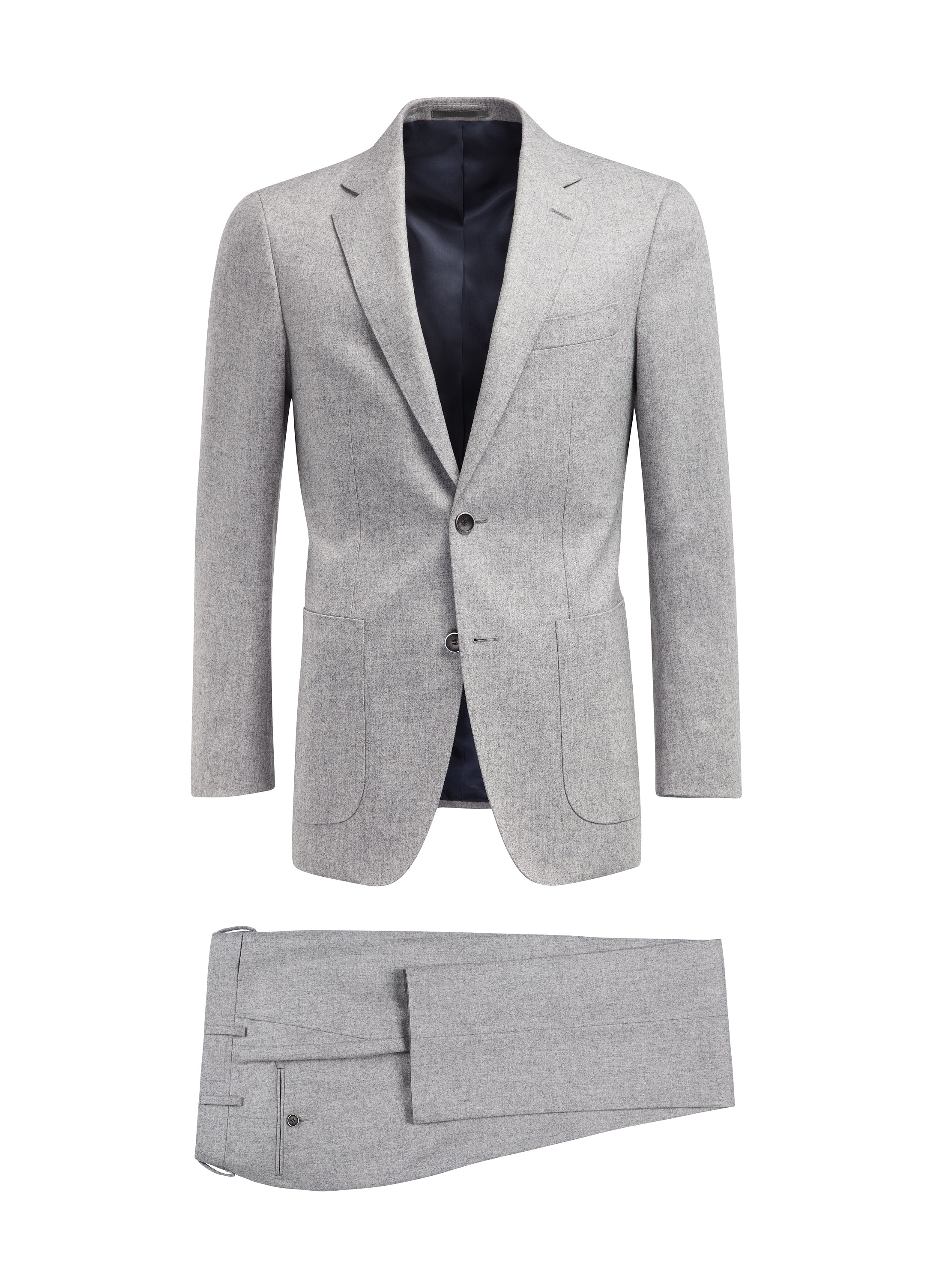 Suit Light Grey Plain Havana P4731i | Suitsupply Online Store