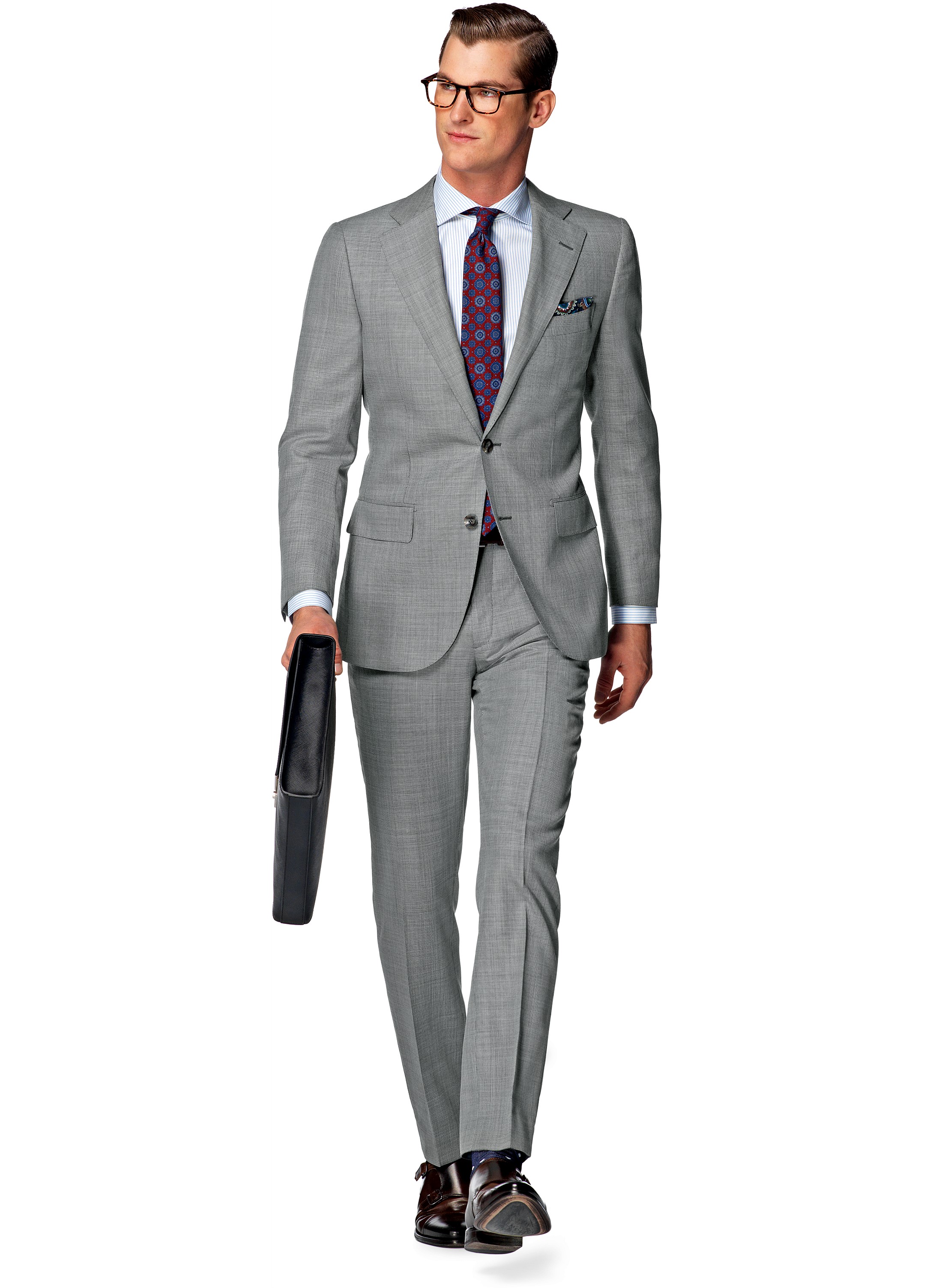 Suit Light Grey Plain Lazio P4254i | Suitsupply Online Store